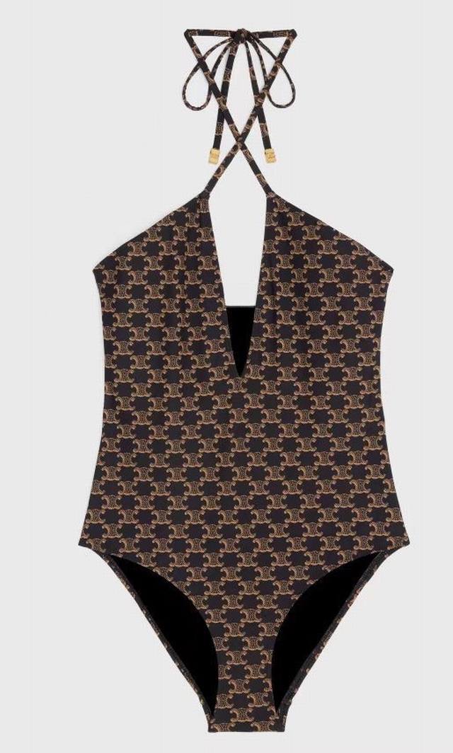 Celine counter new temperament style old flower series bikini temperament elegan