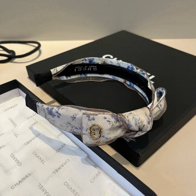 Gucci 2025 new floral headband, bow headband