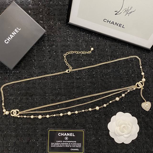 Chanel waist chain hot-selling model is now available Chanel22A heart pearl wais