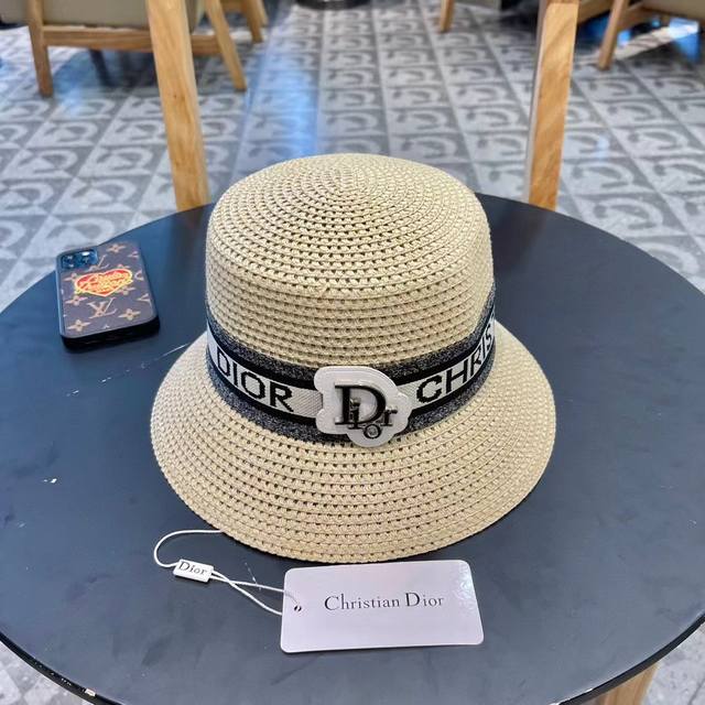 Dior official straw hat, high-density production, a super tasteful straw hat ~ t
