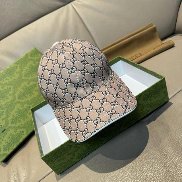 with box bag, Gucci new original baseball cap, silk screen logo, 1:1 mold custom