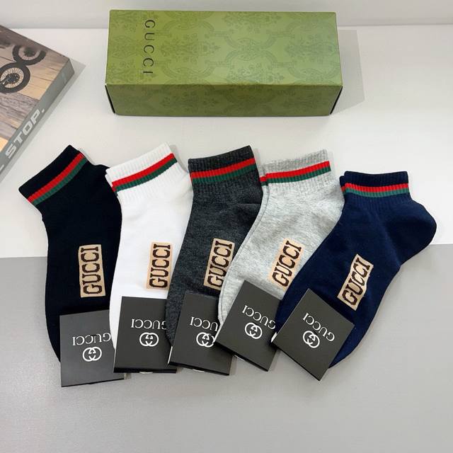comes with a box of 5 pairs of Gucci Gucci Ins super popular small single item m