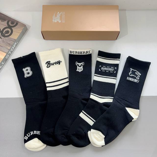 with packaging 5 pairs per box Burberry Burberry super hot small single product