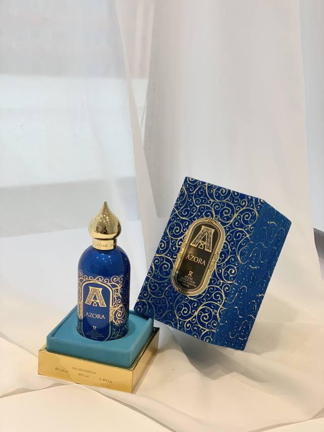 Counter quality Attar Collection Perfume Ml Azora Dark Blue Fragrance: Floral an