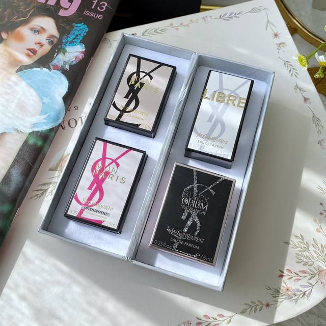 Counter quality Yves Saint Laurent perfume gift box! Classic Paris, Rose Paris,