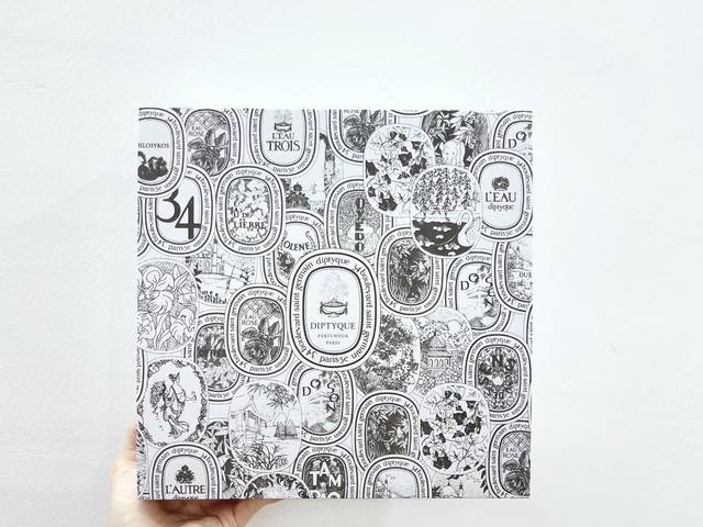 Counter quality Diptyque white label medium sample perfume four-piece set 4*30Ml