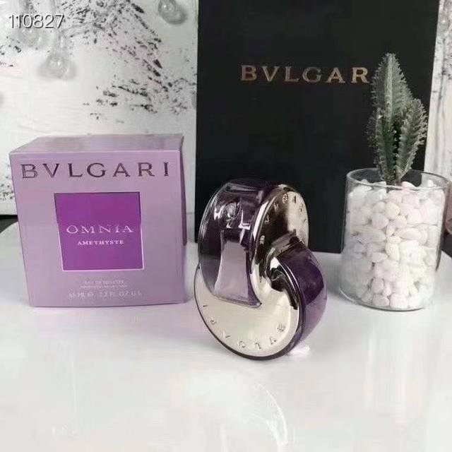 Counter quality Bulgari Wheel Series Perfume 65Ml! Scent: Paper box version purp