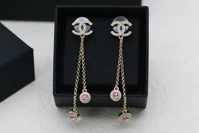 New Recommendation New Product Chanel Gold Full Diamond Double C Tassel Pink Dia