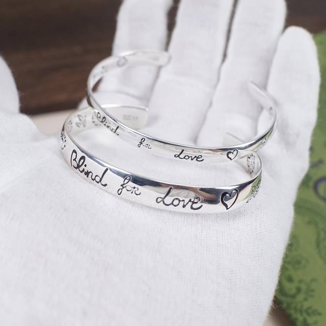 Narrow and wide 925 sterling silver Gucci Flower and bird bracelet - Love is fea