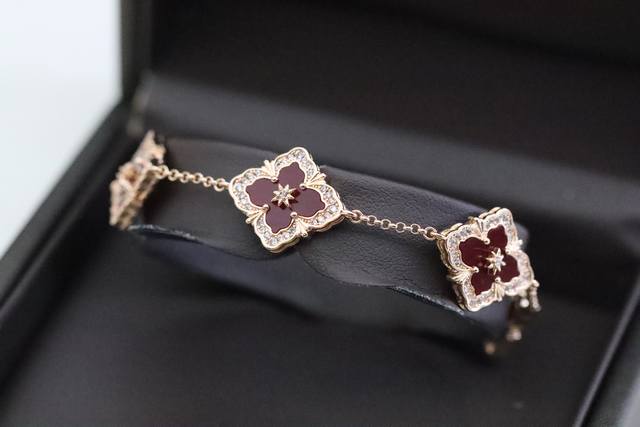 Hot-selling model recommendation Buccellati Palace Style Full Diamond Carnelian
