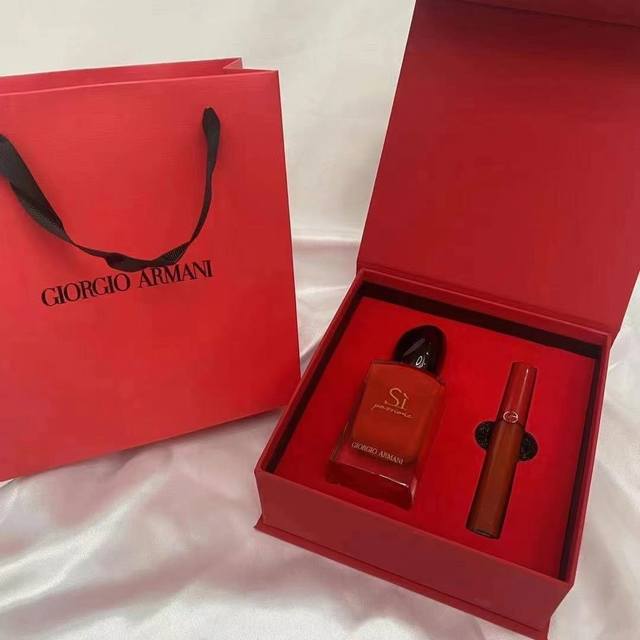 counter quality Armani Love 50Ml perfume lip glaze two-piece set