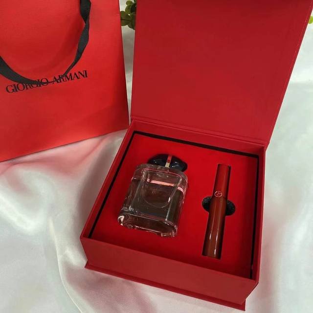 Counter quality Armani My Way Eau de Parfum 90Ml Lip Glaze Two-piece Set