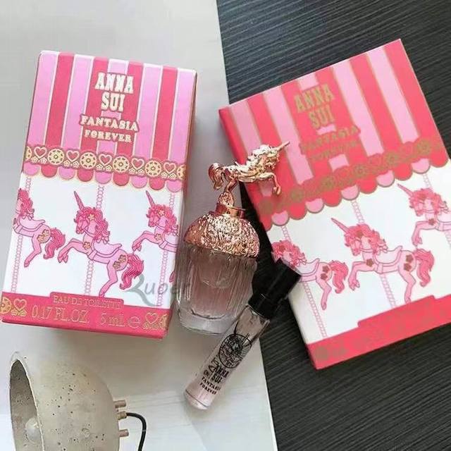 counter quality new Anna Sui Anna Sui Pink Wing Pegasus women's perfume 5Ml ligh