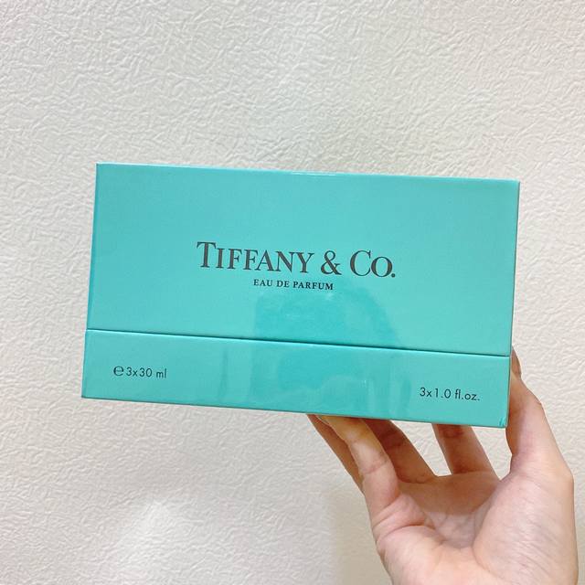 Counter quality Tiffany medium sample perfume 3-piece set 3*30Ml with spray head