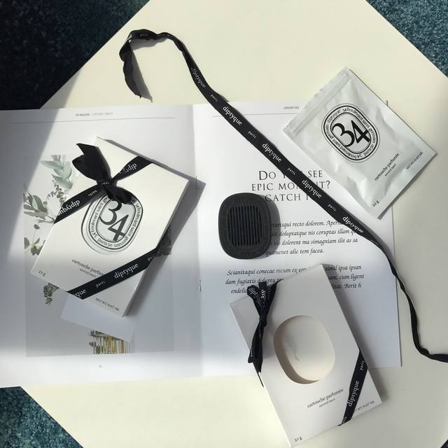 Counter quality Diptyque. Diptyque 1 berry 2 fig 3 amber 4 orange blossom 534 6