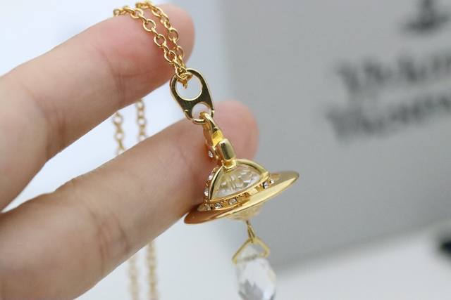 New product recommendation Westwood Gold Three-dimensional Saturn Clavicle Neckl
