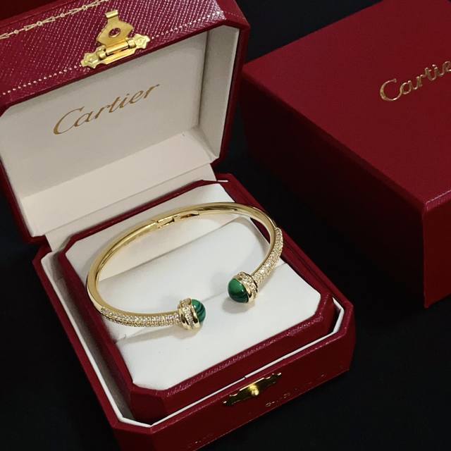 Cartier Leopard Head Black Diamond Bracelet High-end custom version Diamond inla
