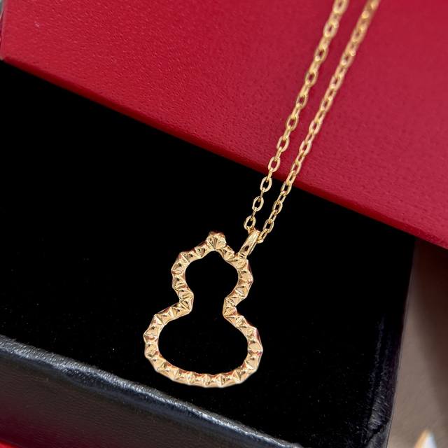 S0196 New Kirin Jewelry Rivet Hollow Small Gourd Necklace High-end jewelry combi