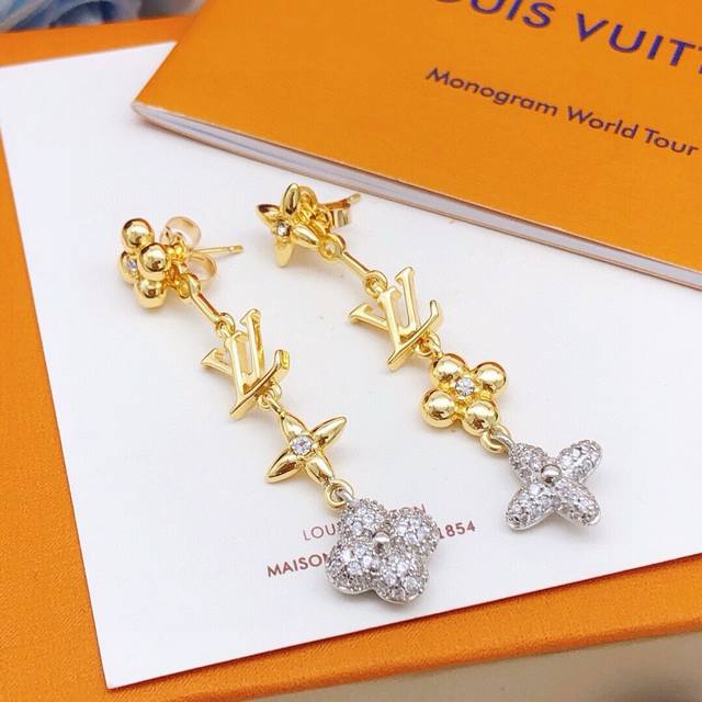 No. Led0123 Lv*Latest tassel earrings consistent Zp brass material