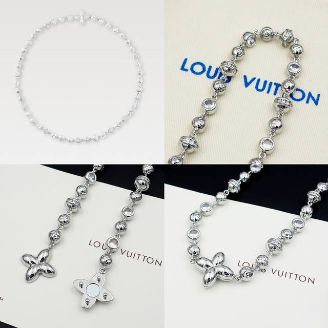 The new Lgobe necklace from Lvjia is made of fine silver ball-point cubic zircon