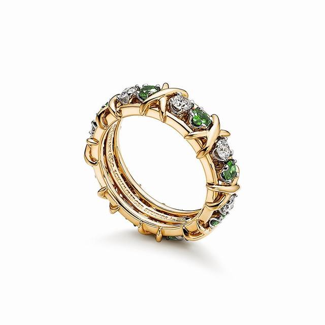 Classic super popular Tiffany ring Tiff Co diamond ring popular high-end 1:1 cus