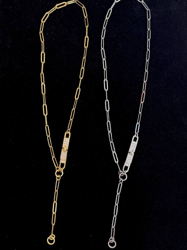 A1961 H's full diamond Kelly belt necklace high-end custom top imported S925 ste