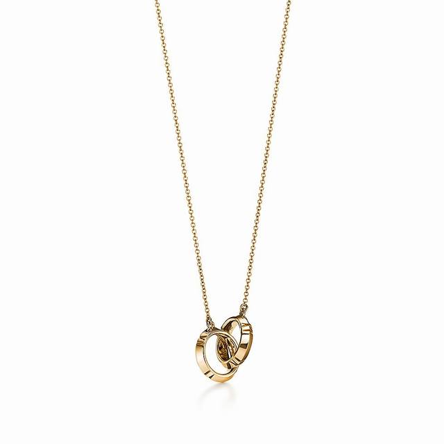 Tiff Roman necklace double ring necklace buckle necklace goddess same style late