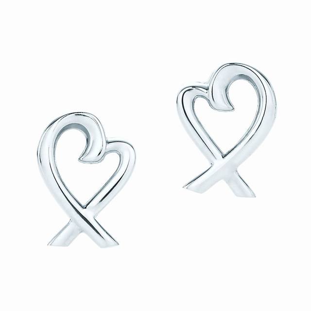 Tiffany earrings Tiffany heart earrings cross earrings Seiko version of sub-gold
