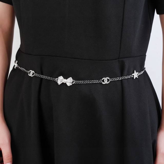 Chanel Chanel new bow waist chain hot sale new synchronous counter high-end qual