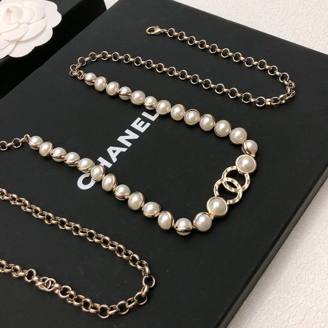 Chanel Chanel is so beautiful this season. The double C circle beaded waist chai
