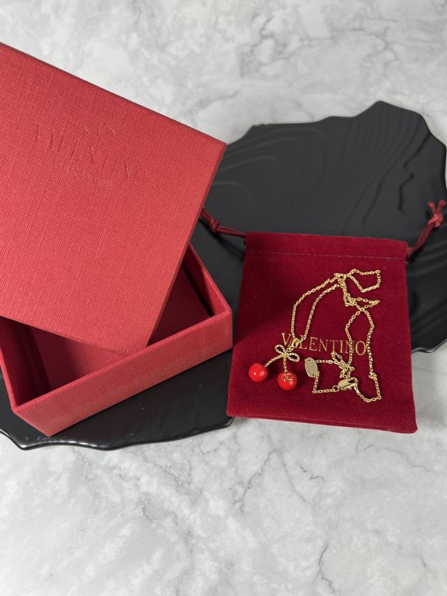 Valentino cherry necklace