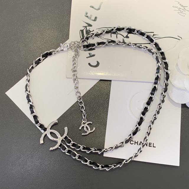 No. Xxl0202 Hot sale Ch Nel25P black silver Choker