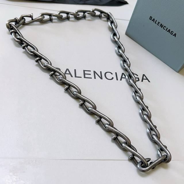Original goods New product Balenciaga necklace Balenciaga new necklace Full nail