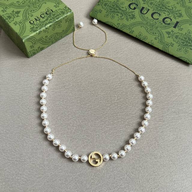 New jewelry series Gucci necklace, original 1:1 custom made, luxurious, simple,