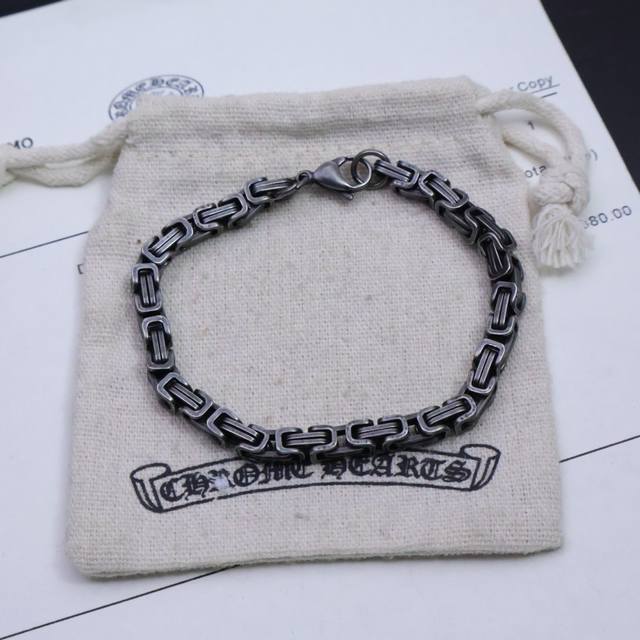 Silver Riot] Chrome Heart Bracelet Purgatory-level Wrist Lock Nuclear Weapon Dar