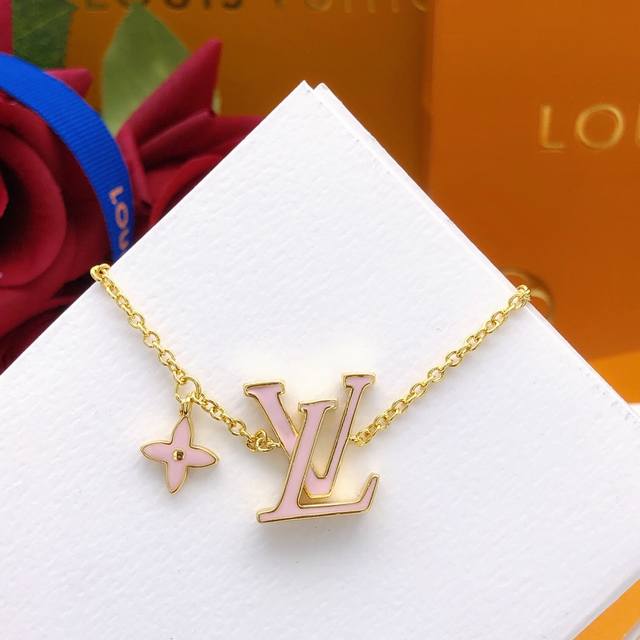 No. Lsl0007 Lv*Latest oil drop pink bracelet consistent Zp brass material