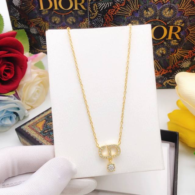 No. Dxl0258 Dio*Latest Cd Necklace Diamond Consistent Zp Brass Material