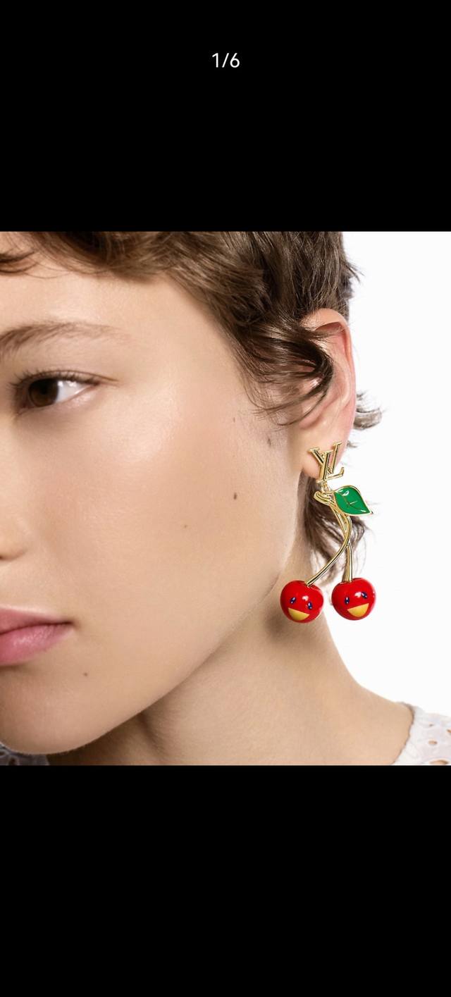 Lvxm Cerise Cherry Series Earrings Bracelet Bracelet Necklace 0