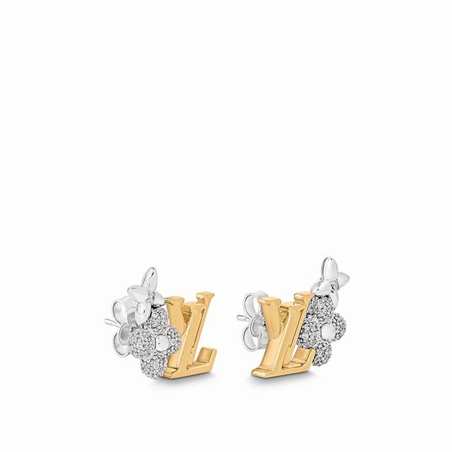 Lv Louis Vuitton early spring new earrings retro Lv letter earrings super fine C