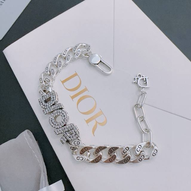 High quality full diamond Dior bracelet original goods counter new model open mo