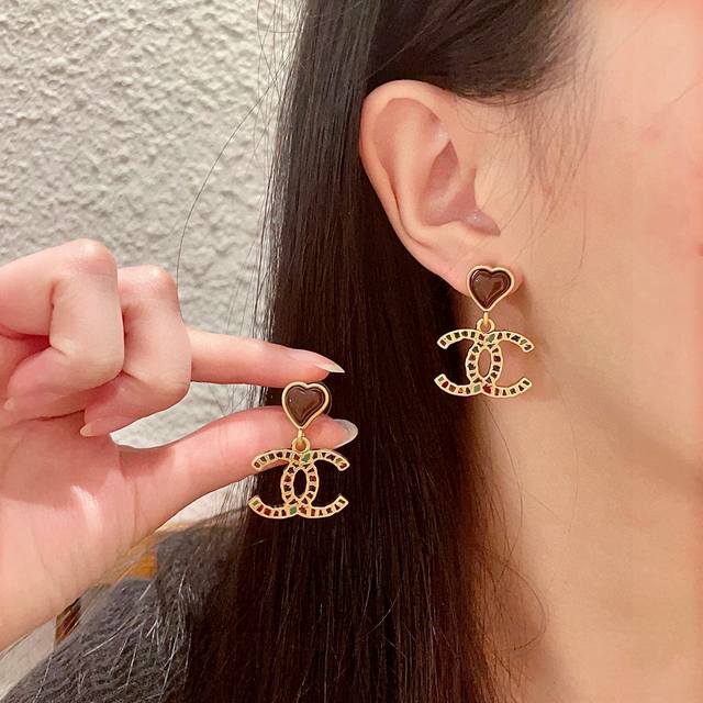 Chanel love double C earrings