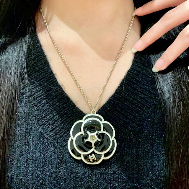 Chanel Camellia Double C Necklace