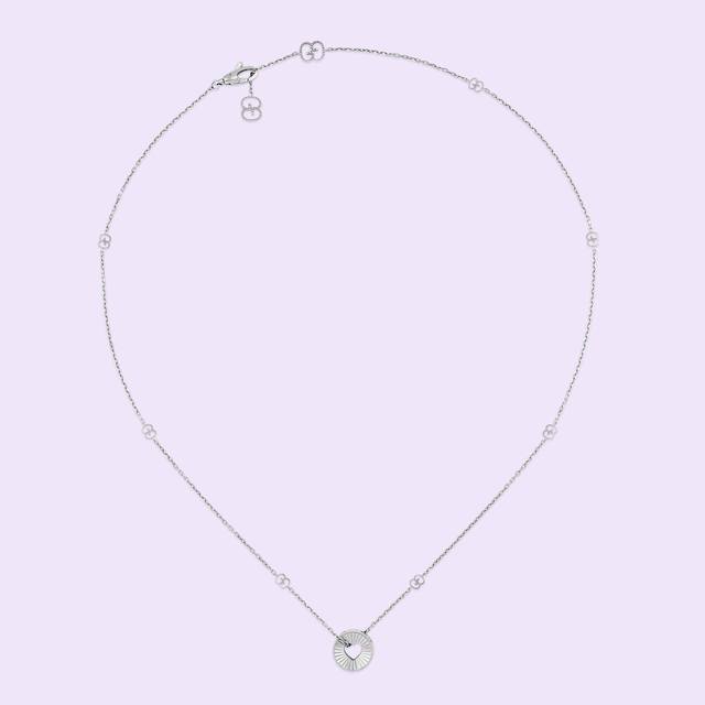 New series, love necklace gold color, platinum color imported electroplating, wi