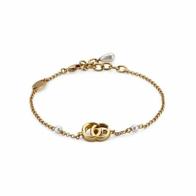 Gucci Gg Marmont series pearl bracelet