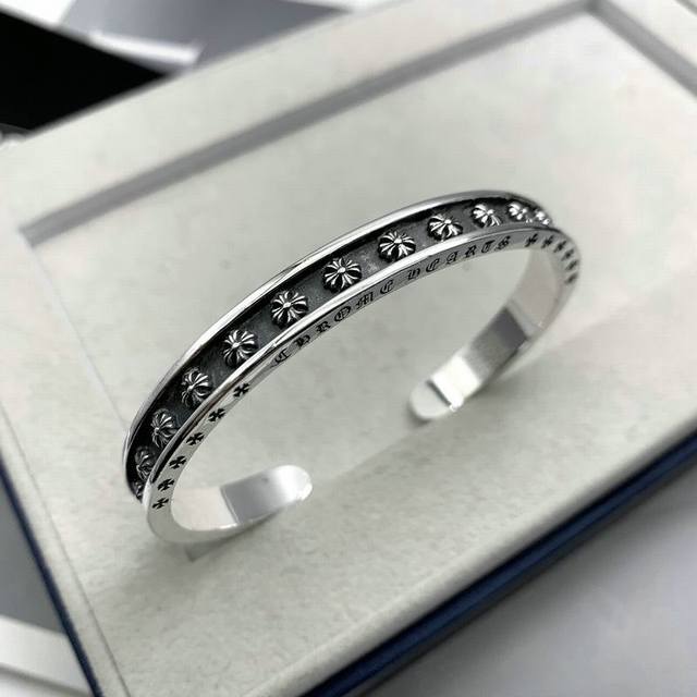 trendy brand Ch Croc bracelet teeth cross open men and women retro couple person