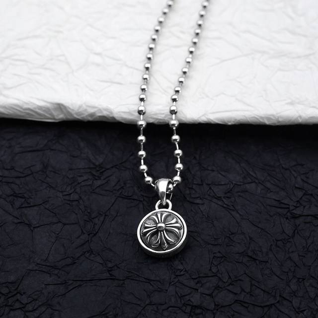 Chrome Hearts Retro Punk Cross Rotating Necklace Men's Personality Cross Hexagra