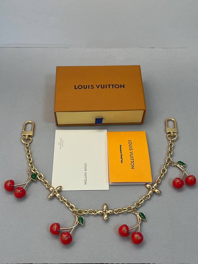 Lv X Tm Cerise Chain Bag Ornament Lv X Tm Lv Cerise Chain Bag Ornament is from t