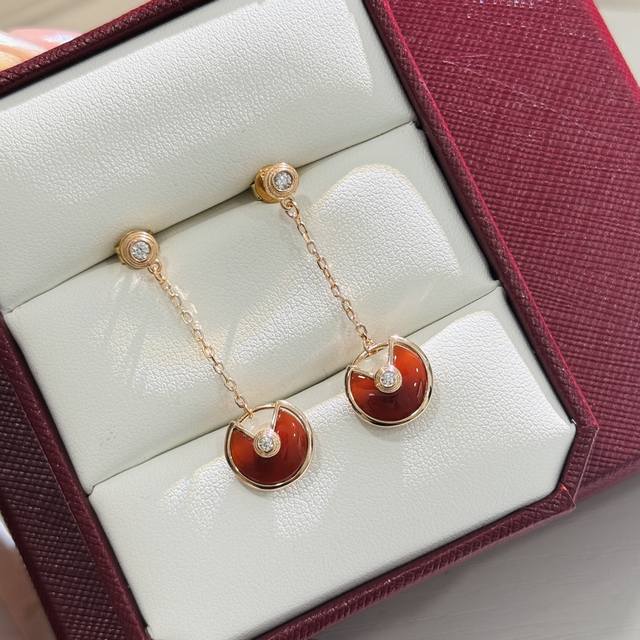 A1580 The highest version of pure silver. Kajia UFO amulet tassel earrings. Top