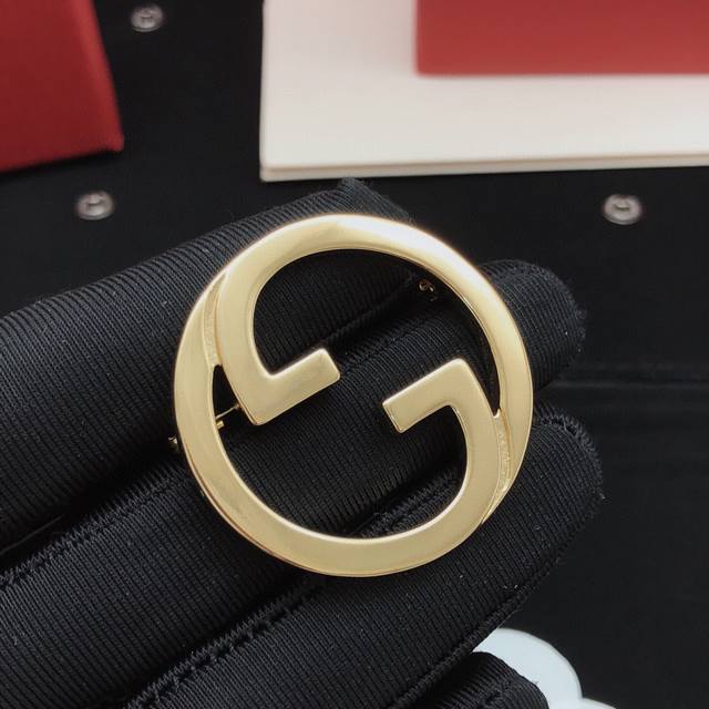 No. Gxz0031 Gucc*Latest round smooth brooch consistent Zp brass material