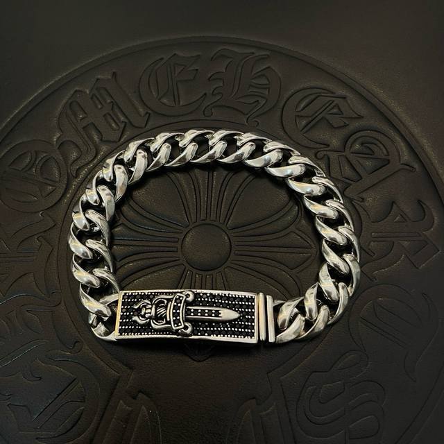 1854881FFF, counter quality, Chrome Hearts classic retro cross flower polished b